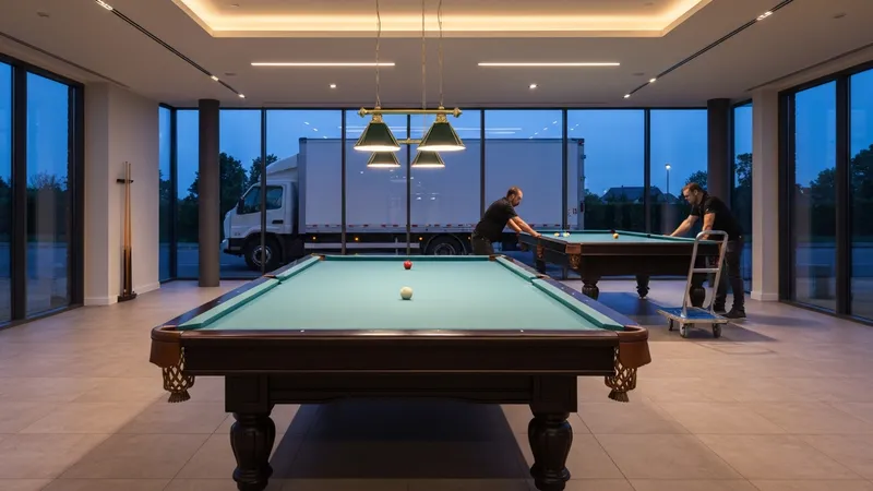 Achat et installation de tables de billard