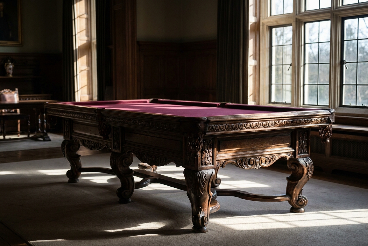 Table de billard pliable compacte pour petit espace